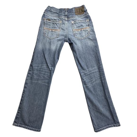 Ariat Jeans Mens 28x32 Blue Denim Low Rise Bootcut Durango Western YKK Zip - Picture 1 of 15